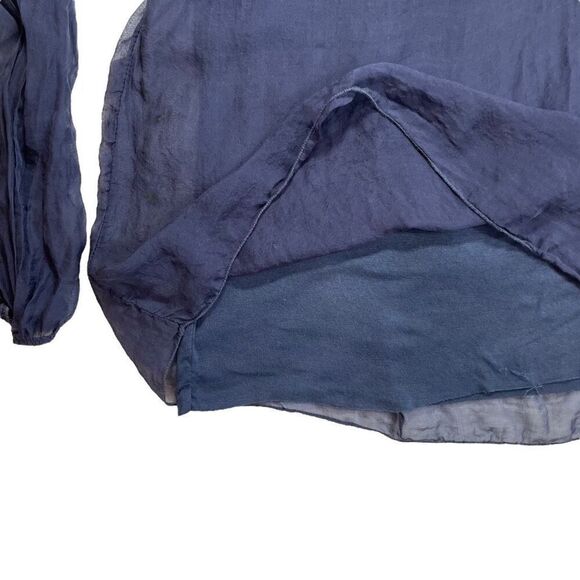 Cosmo Italian Silk Babydoll Top Sz M - Picture 8 of 12